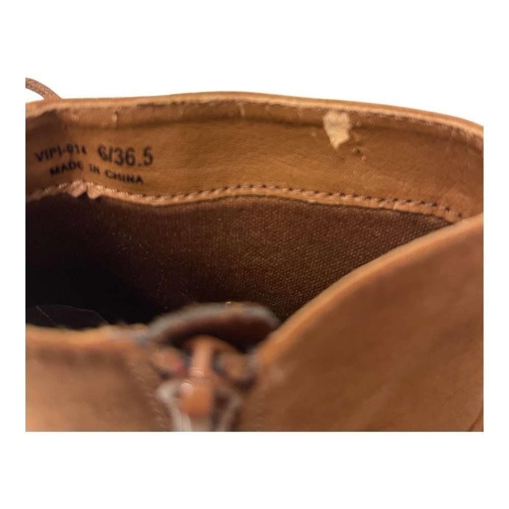 LC by Laundry women’s brown booties size 6M, lace up back zippered side - Picture 8 of 10